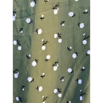 No Boundaries Breezy Summer Blouse Green S Floral Pattern Tie Front Waistband - Thumbnail 11