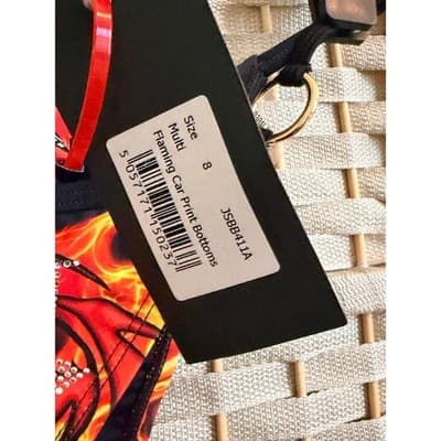 Jaded London Flaming Dragon Bikini Bottom Fire Print Rhinestone NWT XS - Thumbnail 17