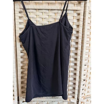 Old Navy First Layer Cami Tank Top Small Black Adjustable Spaghetti Strap - Thumbnail 5