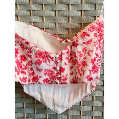 PRINCESS POLLY Juliet Bustier Top XS Pink NWOT Corset Style Halter Summer - Thumbnail 5