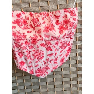 PRINCESS POLLY Juliet Bustier Top XS Pink NWOT Corset Style Halter Summer - Thumbnail 3