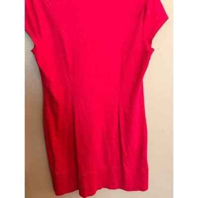 NEW YORK & COMPANY Mini Dress Large Magenta NWOT One Piece Cap Sleeve - Thumbnail 7