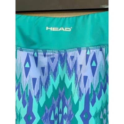 Head Tennis Pickleball Athletic Skort XS Green NWOT Pull On Wide Elastic Waist - Thumbnail 11