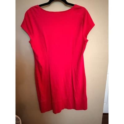 NEW YORK & COMPANY Mini Dress Large Magenta NWOT One Piece Cap Sleeve - Thumbnail 6