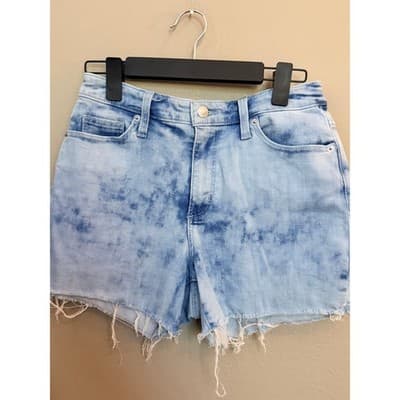 Universal Threads Jean Shorts Small Blue NWOT High Rise Midi Cut Off - Thumbnail 2