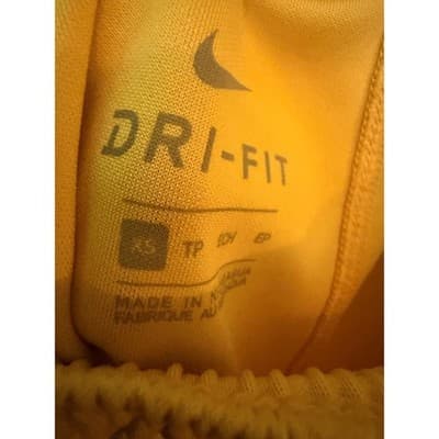 Nike Dri-Fit Athletic Shorts Women's Drawstring Elastic Waistband Yellow XS - Thumbnail 5
