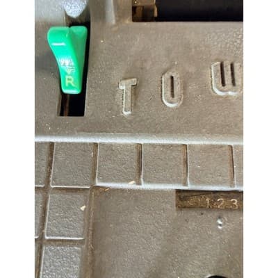 Vintage Tower Mechanical Adding Machine Bakelite Green Keys Crank Calculator - Thumbnail 5