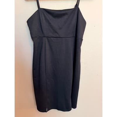 Wild Fable Summer Mini Dress Women's M Black Adjustable Spaghetti Strap - Thumbnail 2