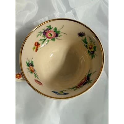 Vintage Syracuse China Old Ivory Tea Cup Gold Trim Floral Cottage - Thumbnail 15