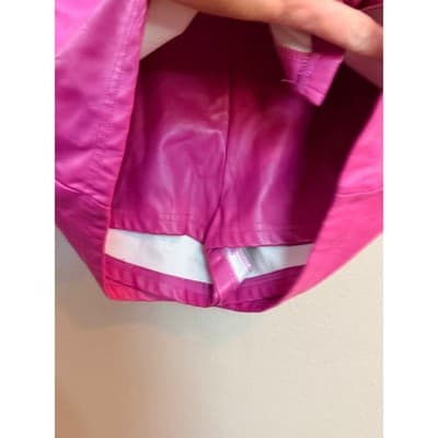 SHEIN Pleather Mini Skort Stylish 4 Small Pink Rose Front Side Slit High Waist - Thumbnail 7