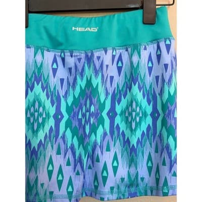 Head Tennis Pickleball Athletic Skort XS Green NWOT Pull On Wide Elastic Waist - Thumbnail 10