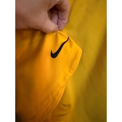 Nike Dri-Fit Athletic Shorts Women's Drawstring Elastic Waistband Yellow XS - Thumbnail 10