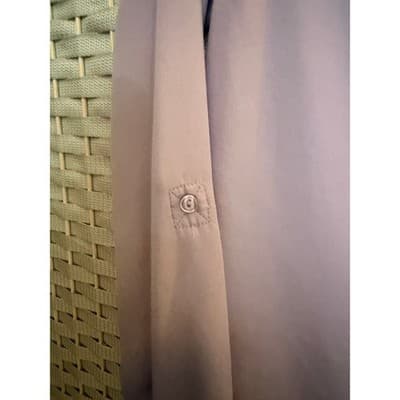 The Limited Lilac Button Front Blouse XS Purple Long Sleeve Pointed Collar - Thumbnail 4
