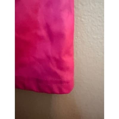SHEIN Pleather Mini Skort Stylish 4 Small Pink Rose Front Side Slit High Waist - Thumbnail 10