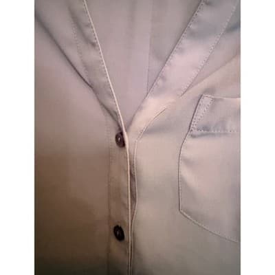 The Limited Lilac Button Front Blouse XS Purple Long Sleeve Pointed Collar - Thumbnail 7