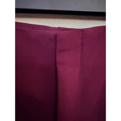 Forever 21 Fitted Shorts Women's Small Front Zipper Mid Rise Dark Plum - Thumbnail 7