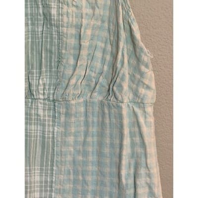 American Eagle Mini Skirt Sundress XS Plaid Green Adjustable Spaghetti Strap - Thumbnail 5