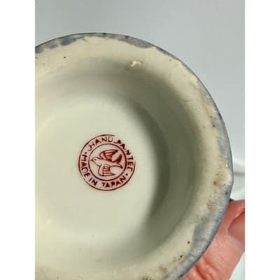 Vintage Japanese Lusterware Creamer Pitcher Art Deco Multicolor Ceramic - Thumbnail 8