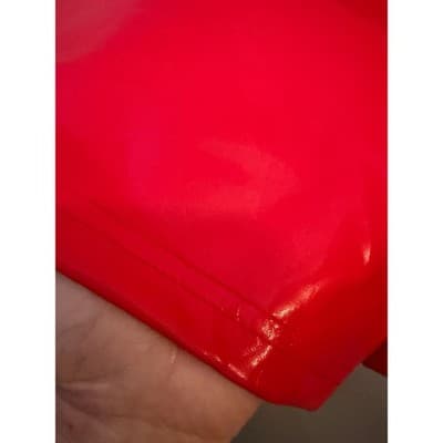 SHEIN Shiny Leather Shorts Large Red NWT High Rise Pull On Fitted - Thumbnail 13