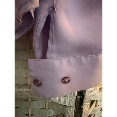 The Limited Lilac Button Front Blouse XS Purple Long Sleeve Pointed Collar - Thumbnail 5