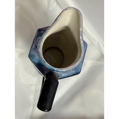 Vintage Japanese Lusterware Creamer Pitcher Art Deco Multicolor Ceramic - Thumbnail 7