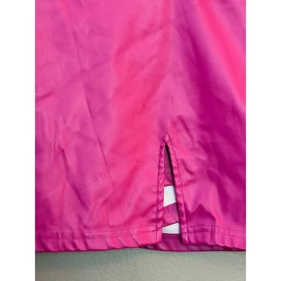 SHEIN Pleather Mini Skort Stylish 4 Small Pink Rose Front Side Slit High Waist - Thumbnail 3