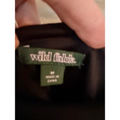 Wild Fable Summer Mini Dress Women's M Black Adjustable Spaghetti Strap - Thumbnail 7