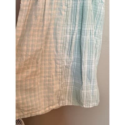 American Eagle Mini Skirt Sundress XS Plaid Green Adjustable Spaghetti Strap - Thumbnail 9