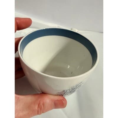 Vintage Alfred Meakin Tea Cup Bone China England Blue Transferware Cottage - Thumbnail 3