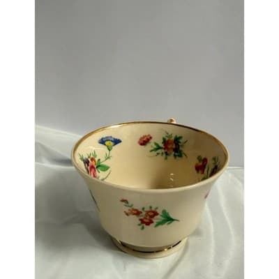 Vintage Syracuse China Old Ivory Tea Cup Gold Trim Floral Cottage - Thumbnail 7