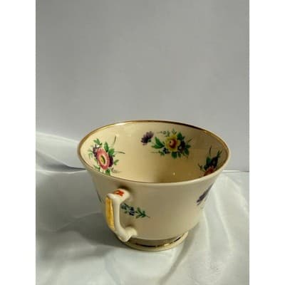 Vintage Syracuse China Old Ivory Tea Cup Gold Trim Floral Cottage - Thumbnail 3