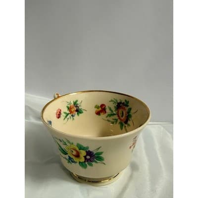 Vintage Syracuse China Old Ivory Tea Cup Gold Trim Floral Cottage - Thumbnail 6
