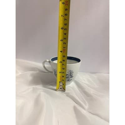 Vintage Alfred Meakin Tea Cup Bone China England Blue Transferware Cottage - Thumbnail 22