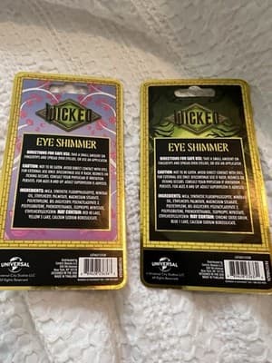 NEW Wicked Movie For Good Eyeshadow Eye Shimmer Set Of 2 Glinda Elphaba Makeup - Thumbnail 8