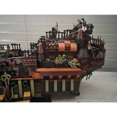 Mould King 13138 Pirates Ship Model Building Blocks Kit Dutchman NEW - Thumbnail 10