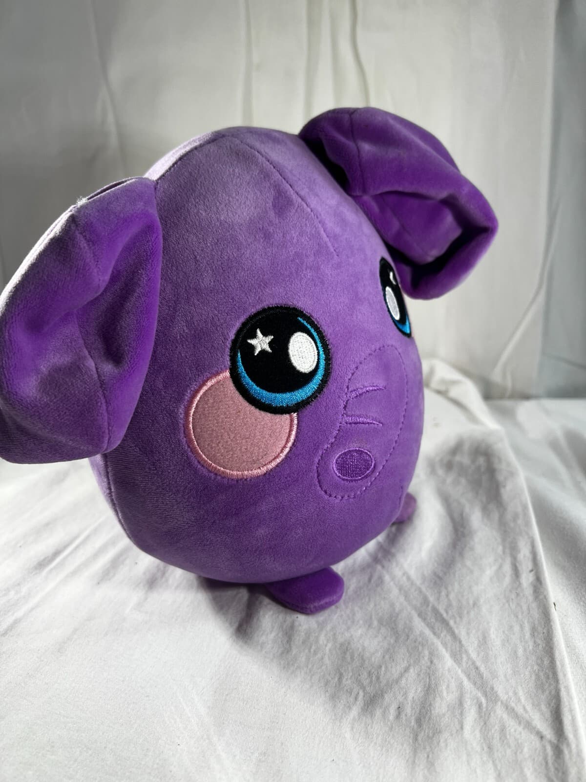 Squeezamals Ellie Purple Elephant Plush Stuffed Animal Toy 2018 Huggable Nice - Thumbnail 7