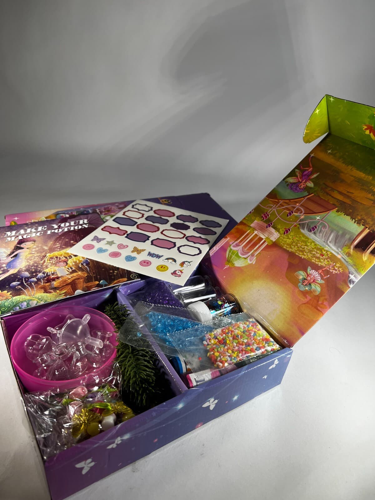 Magic Fairy Potion Kit Make 20 Bottles Wizard Crystal Craft DIY for Kids Girls - Thumbnail 13