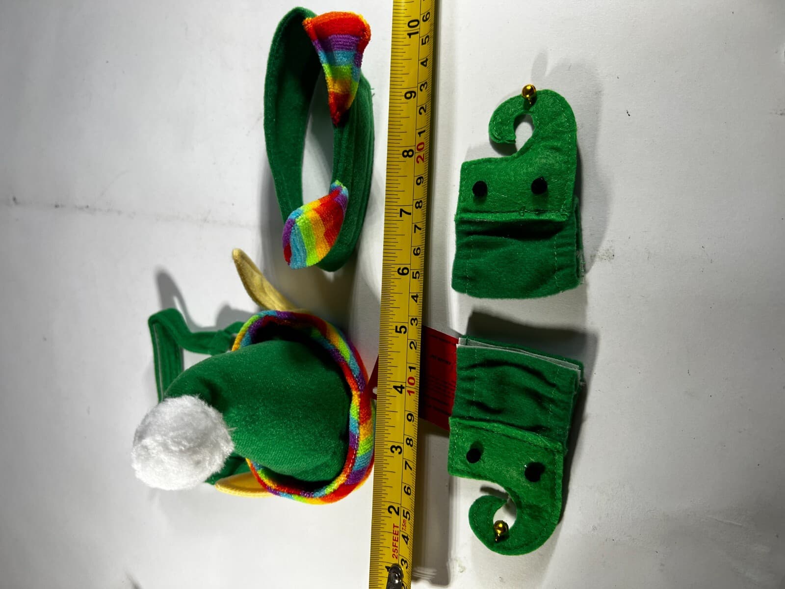 NEW Cat Christmas Elf Costume Kitten Size Small 4 pieces Outfit Pet Holiday - Thumbnail 10