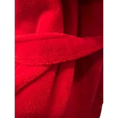 VICTORIA'S SECRET Cozy Plush Sherpa Hooded Robe Red Fleece Bathrobe - Thumbnail 4