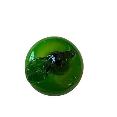 Murano Brand Vintage Green Blown Art Glass Apple Beautiful Fruit - Thumbnail 12