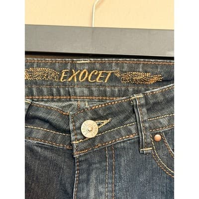 Exocet Women's Mid Rise Stretch Skinny Leg Denim Jeans Blue NWOT - Thumbnail 5