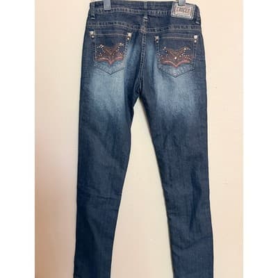 Exocet Women's Mid Rise Stretch Skinny Leg Denim Jeans Blue NWOT - Thumbnail 10