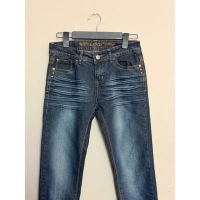 Exocet Women's Mid Rise Stretch Skinny Leg Denim Jeans Blue NWOT - Thumbnail 3