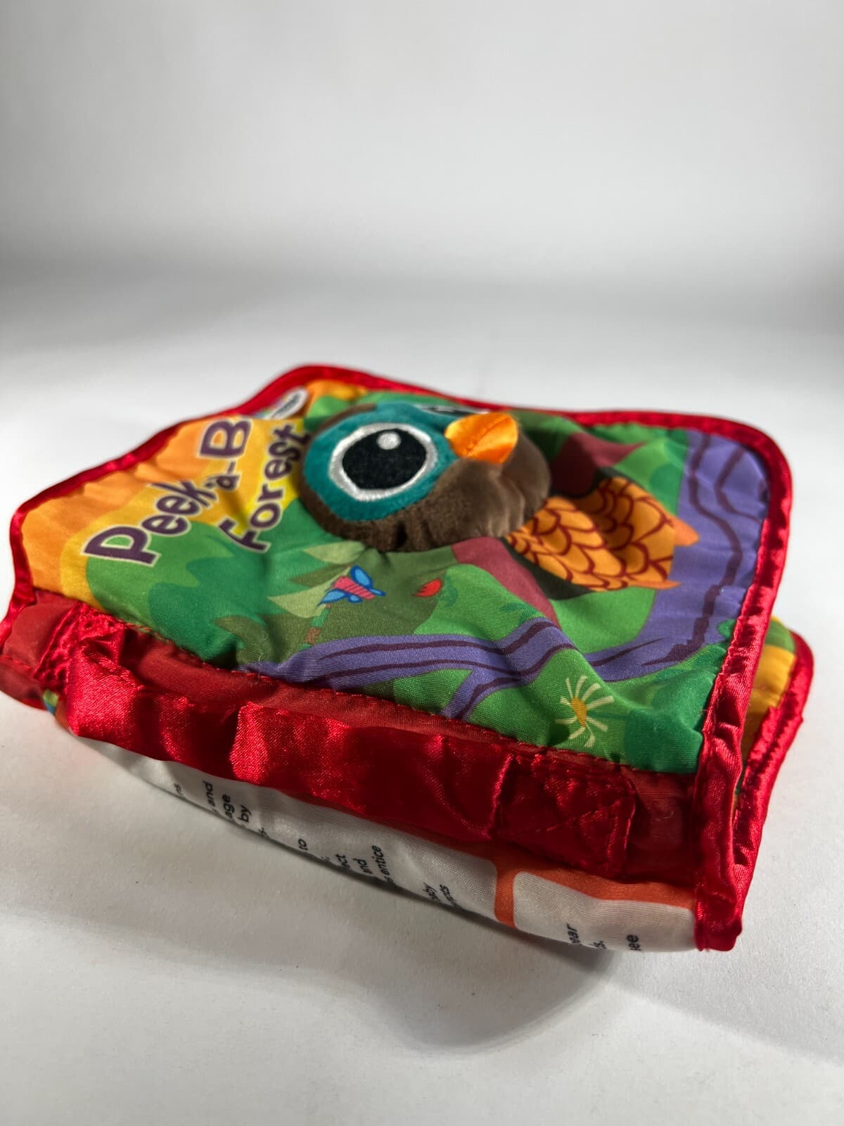 Tomy Lamaze Peek-A-Boo Forest Friend Soft Cloth Crinkle Baby Sensory Infant Book - Thumbnail 2