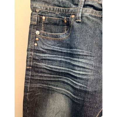 Exocet Women's Mid Rise Stretch Skinny Leg Denim Jeans Blue NWOT - Thumbnail 7