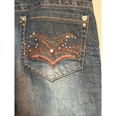 Exocet Women's Mid Rise Stretch Skinny Leg Denim Jeans Blue NWOT - Thumbnail 11