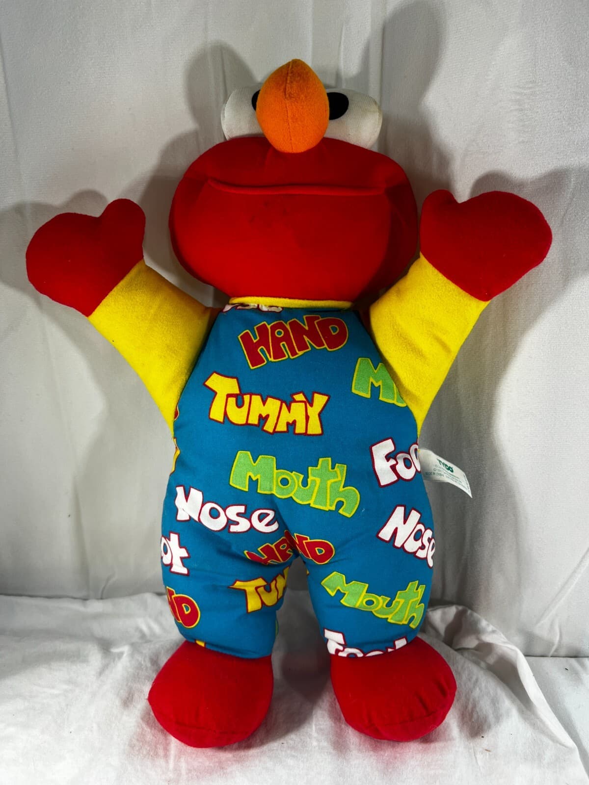 Vintage Teach Me Elmo 1996 Tyco Plush Doll Sesame Street Original 90's Works