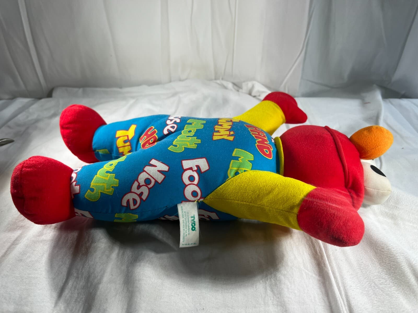 Vintage Teach Me Elmo 1996 Tyco Plush Doll Sesame Street Original 90's Works - Thumbnail 5