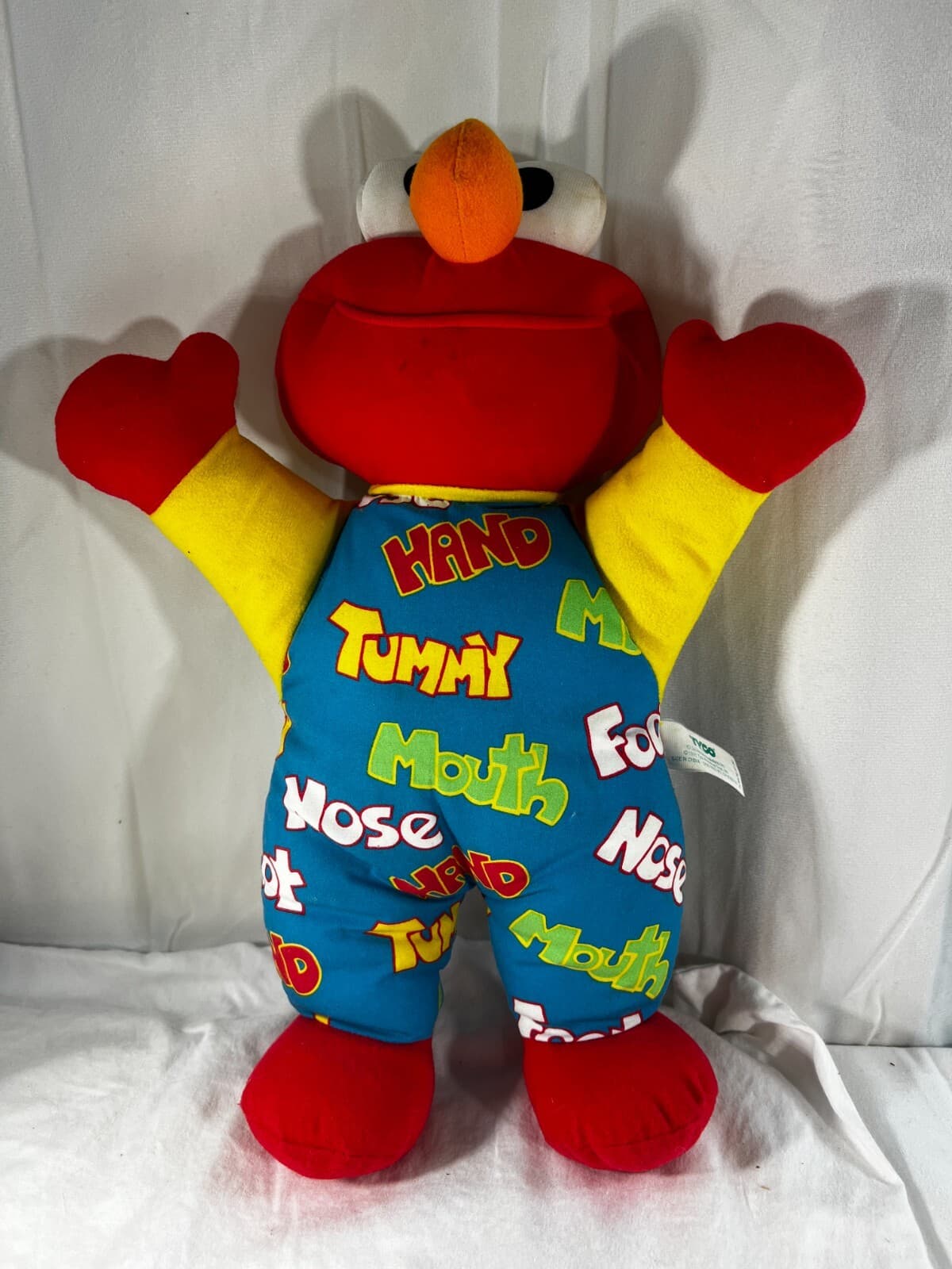 Vintage Teach Me Elmo 1996 Tyco Plush Doll Sesame Street Original 90's Works - Thumbnail 2