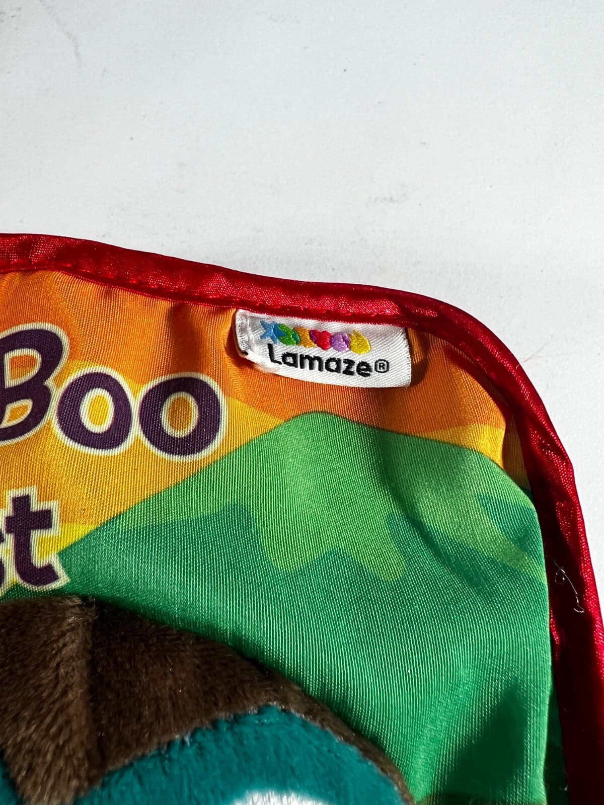 Tomy Lamaze Peek-A-Boo Forest Friend Soft Cloth Crinkle Baby Sensory Infant Book - Thumbnail 6